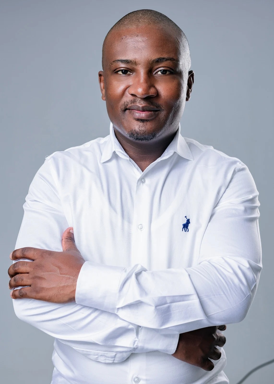 Corporate portrait in a white shirt